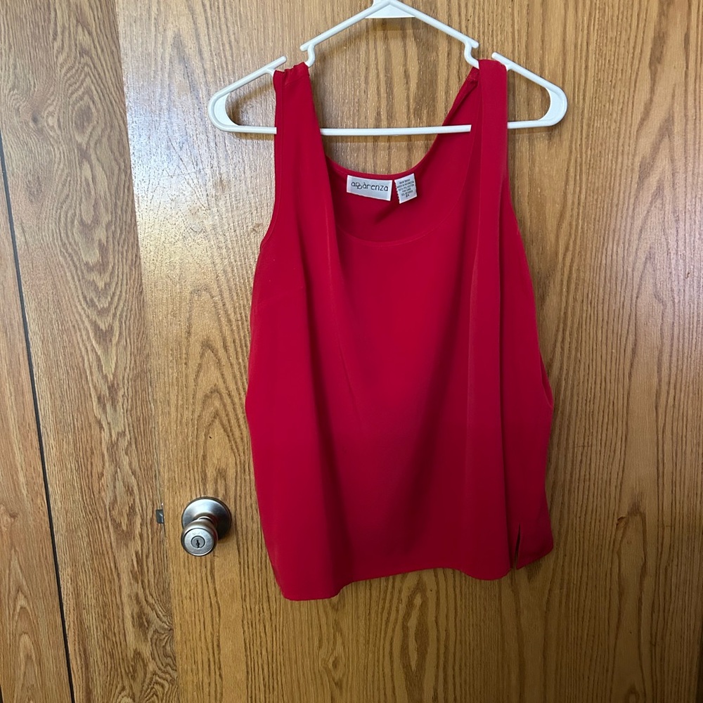 Blouse/Jacket with a tank top in red  100 polyester